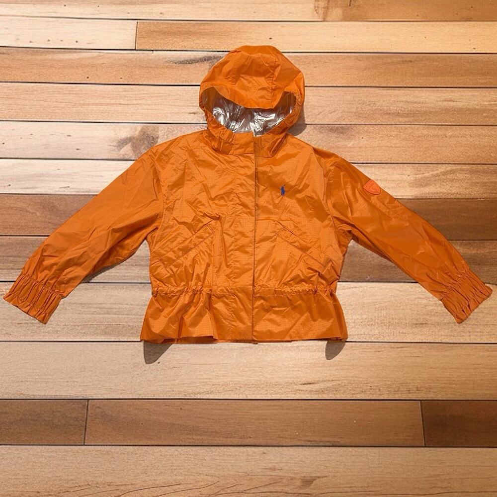 Polo Ralph Lauren Girls Size 5 Water Repellent Rip Stop Windbreaker NEW $125